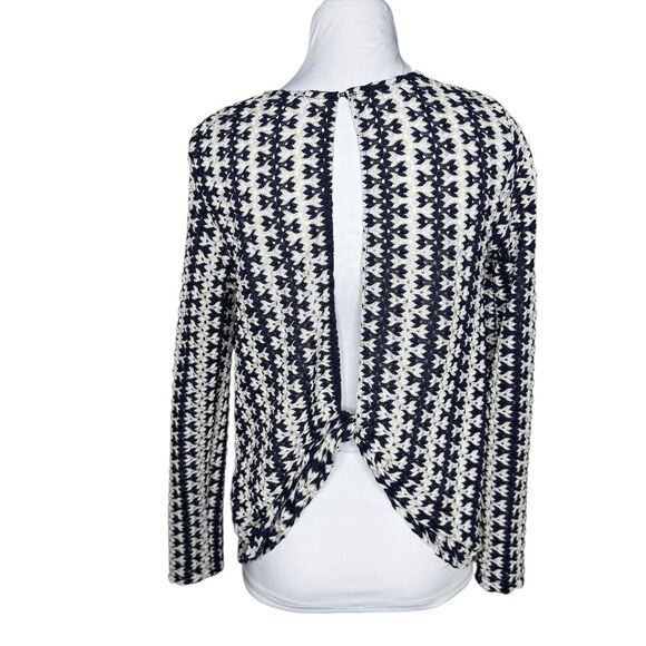 Zara crochet top open back blue white Large top - Picture 11 of 14